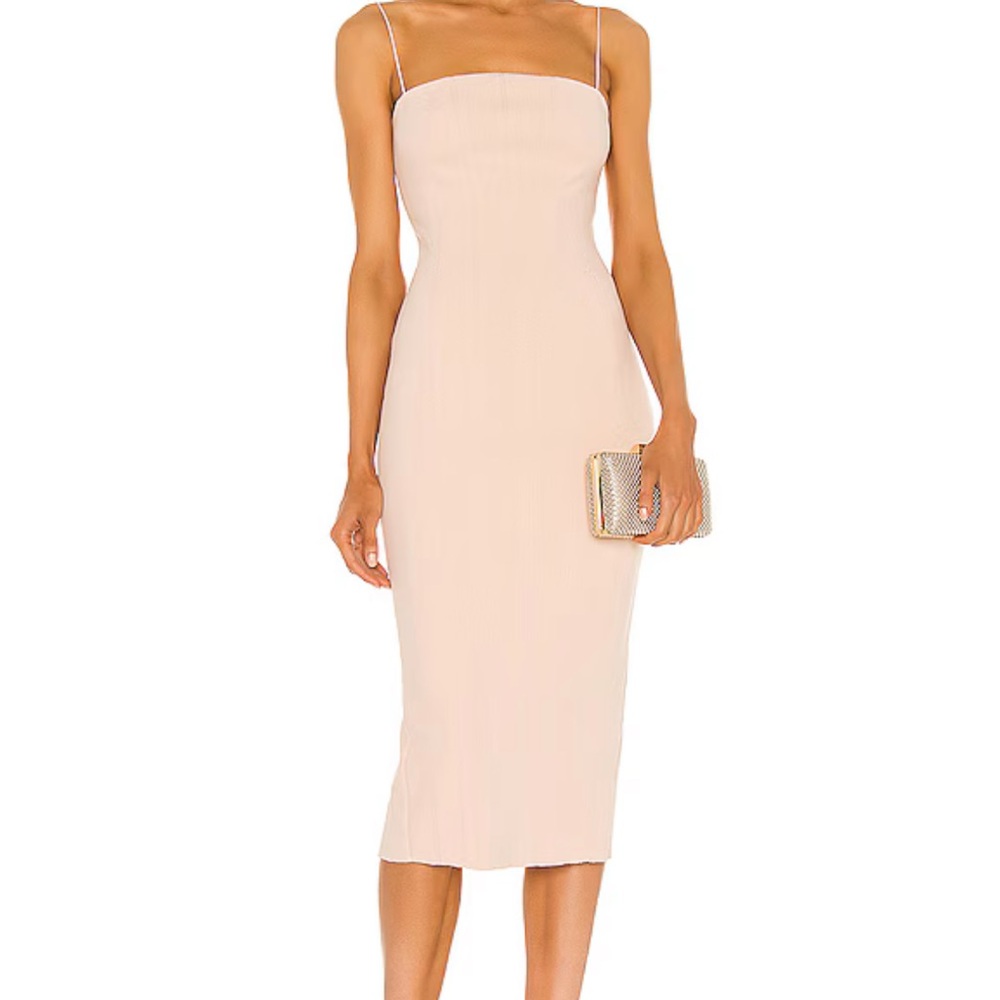 Misha X Revolve Irisa Dress in Nude